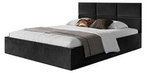 Čalouněná postel PORTO rozměr 180x200 cm Černá