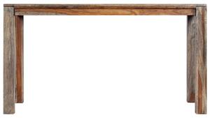 Jídelní stůl šedý 140 x 70 x 76 cm masivní sheeshamové dřevo