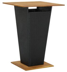5dílný zahradní barový set černý
