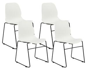 Konferenční židle Sada 4 ks Bílá PANORA