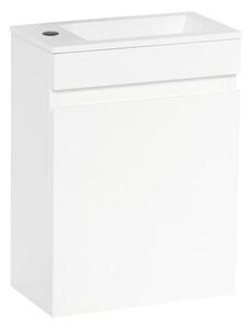 Koupelnová skříňka s umyvadlem Naturel Verona 40x53,2x22 cm bílá lesk VERONA40BL