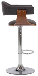 Barové stoličky Lisaugi - textil - 2 ks | šedé