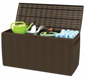 Úložný box na podušky hnědý 117 x 45,5 x 57,5 cm 270 l