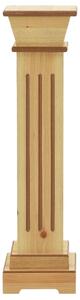 Stojan na květiny čtvercový sloup světlé dřevo 17x17x66 cm MDF