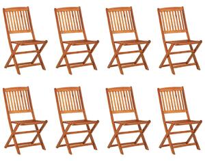 9dílný zahradní jídelní set 220x90x75 cm masivní akáciové dřevo
