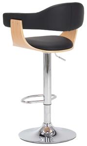 Barové stoličky Lisaugi - umělá kůže - 2 ks | černé
