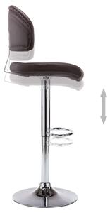 Barové stoličky Jumper - umělá kůže - 2 ks | hnědé