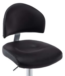 Barová stolička Napier - umělá kůže | černá