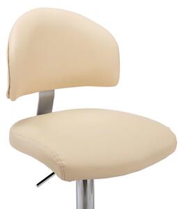 Barové stoličky Jumper - umělá kůže - 2 ks | krémové