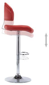 Barové stoličky Jumper - umělá kůže - 2 ks | vínové