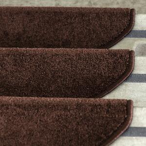 Kobercové nášlapy na schody Eton 24 x 65 cm - barva hnědá