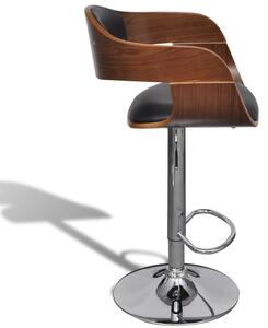 Barové stoličky Birchgrove - ohýbané dřevo a umělá kůže | 2 ks