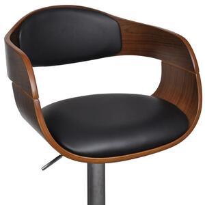 Barové stoličky Birchgrove - ohýbané dřevo a umělá kůže | 2 ks