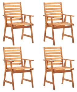 5dílný zahradní jídelní set masivní akáciové dřevo