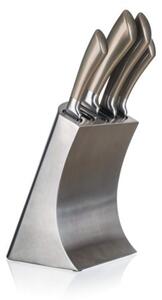 Banquet Sada nožů Metallic Platinum, 5 ks a nerezový stojan