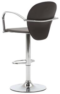 Barové stoličky s područkami - umělá kůže - 2 ks | hnědé