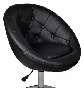 Barové židle Daves - umělá kůže - 2 ks | černé