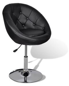 Barové židle Daves - umělá kůže - 2 ks | černé