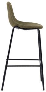 Barové židle - textil - 2 ks | hnědé