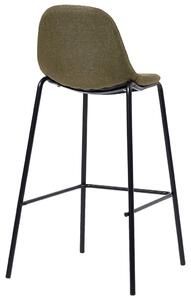 Barové židle - textil - 2 ks | hnědé