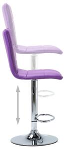 Barová židle - umělá kůže | fialová
