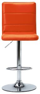 Barové židle - umělá kůže - 2 ks | oranžové