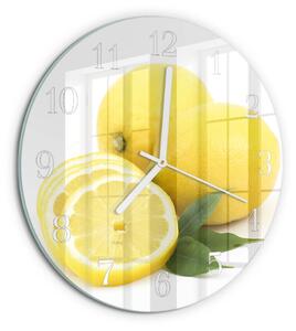Skleněné hodiny na stěnu Citrony zsob-fi30-00090188