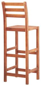 Barové židle - masivní akáciové dřevo | 2 ks