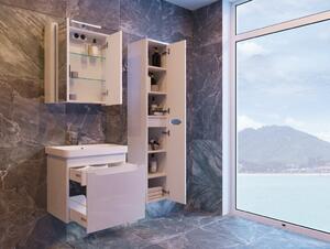 Kingsbath Livorno Structure Grey 80 koupelnová skříňka s umyvadlem