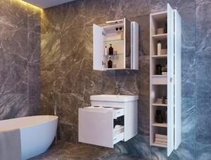 Kingsbath Livorno White 170 vysoká závěsná skříňka do koupelny