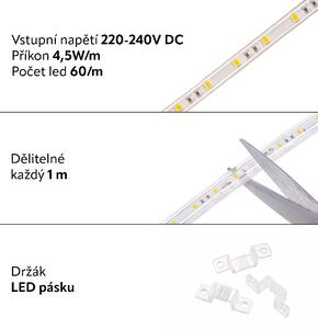 T-LED, LED pásek 230V3 230V - Modrá