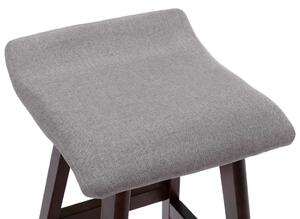 Barová židle - textil | světle šedá