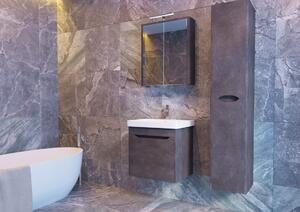 Kingsbath Livorno Structure Stone 50 zrcadlová skříňka do koupelny s LED osvětlením