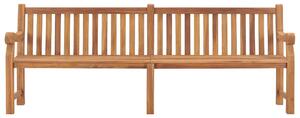 Zahradní lavice 228 cm masivní teakové dřevo