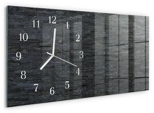 Skleněné hodiny horizontální Břidlicový kámen zsppb-60x30-00295302