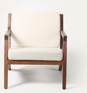 Křeslo Mila designové čalouněné křeslo z masivu
