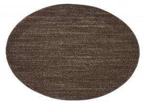 Makro Abra Kulatý koberec SARI T006A tmavě hnědý Rozměr: průměr 100 cm