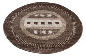 Makro Abra Kulatý koberec SARI K189A tmavě béžový Rozměr: průměr 100 cm