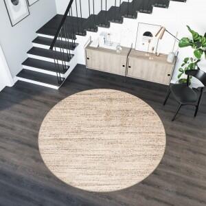 Makro Abra Kulatý koberec SARI T006A krémový Rozměr: průměr 100 cm