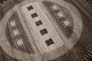 Makro Abra Kulatý koberec SARI K189A tmavě béžový Rozměr: průměr 100 cm