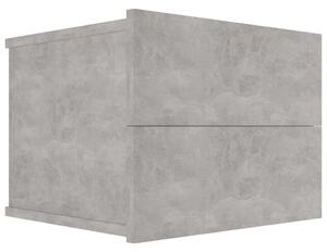 Noční stolek Schamuz - dřevotříska - betonově šedý | 40x30x30 cm