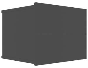Noční stolek Pepper - dřevotříska - černý | 40x30x30 cm