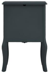 Noční stolek - MDF - šedý | 43x32x65 cm