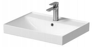 Cersanit Larga, koupelnová skříňka s umyvadlem 60x45x65 cm, bílá lesklá, S801-439