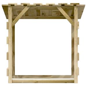 Pergola se střechou 100 x 90 x 100 cm impregnované borové dřevo