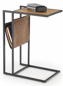Konferenční stolek COMPACT černý kov / deska dub zlatý
