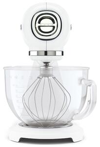 50's Retro Style kuchyňský robot se skleněnou miskou 4,8 l bílý - SMEG