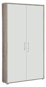 SKŘÍŇ NA ŠANONY, bílá, Sonoma dub, 84,4/185,6/33 cm MID.YOU - Online Only kancelářský nábytek, Online Only
