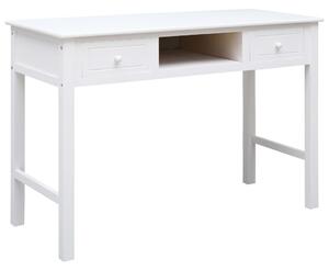 Psací stůl Bollard - dřevo - bílý | 110x45x76 cm