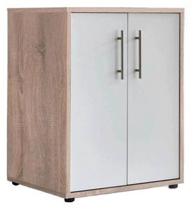 SKŘÍŇ NA ŠANONY, bílá, Sonoma dub, 54/74/50 cm MID.YOU - Online Only kancelářský nábytek, Online Only